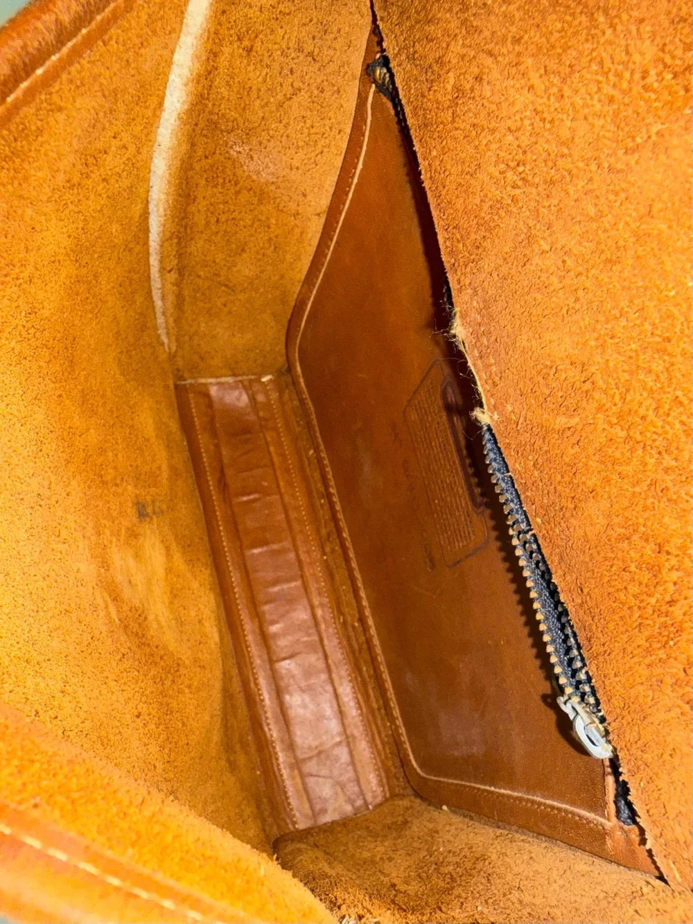 Coach Vintage Scout British Tan Leather Crossbody Bag With Brass Snap 9890